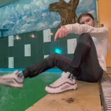 Wet Live Team: Nastya Dives in a Large Pool without a Bra!  ASMR Sound