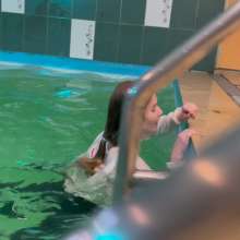 Wet Live Team: Nastya Dives in a Large Pool without a Bra!  ASMR Sound