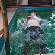 Wet Live Team: Nastya Dives in a Large Pool without a Bra!  ASMR Sound