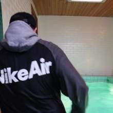 vstyle83: Pool Time in Nike Tech Sweatpants and Nike Air Hoodie
