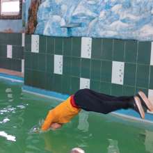 Wet Live Team: Ruslan's Wet Pleasure in the Big Pool--incredibly Wet