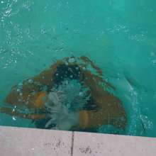 Wet Live Team: Ruslan's Wet Pleasure in the Big Pool--incredibly Wet