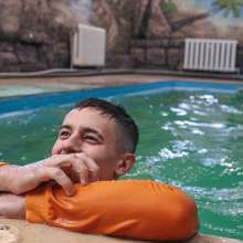 Wet Live Team: Ruslan's Wet Pleasure in the Big Pool--incredibly Wet