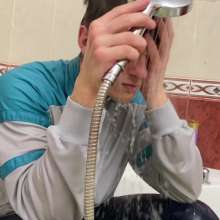 Wet Live Team: Ruslan Was Washing His Hair | Asmr Sounds of Water!