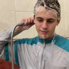 Wet Live Team: Ruslan Was Washing His Hair | Asmr Sounds of Water!