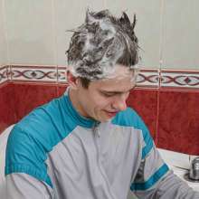 Wet Live Team: Ruslan Was Washing His Hair | Asmr Sounds of Water!
