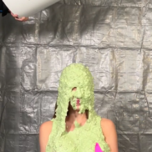 Slimed Models: New Model Anna Gets Slimed for the First Time