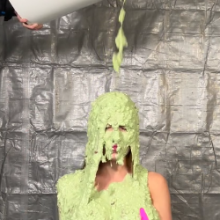 Slimed Models: New Model Anna Gets Slimed for the First Time