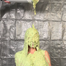 Slimed Models: New Model Anna Gets Slimed for the First Time