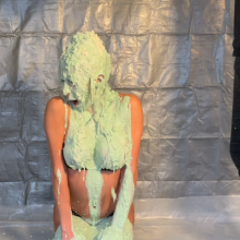 Slimed Models: Vanessa Gets Green Fish Slimed