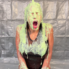 Slimed Models: Eidan Slimed with Spoiled Milk, Eggs, Mayo, Cottage Cheese, and Fish!