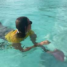 WetPlace: Stunning Anny Enjoying In The Pool Near The Beach