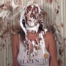 Anglefan: Jen Capone loves getting pied by a nude guy!