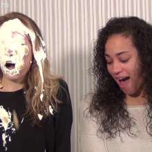 Anglefan: Ava and Arielle can't escape the pies!