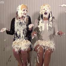 Anglefan: Ava and Arielle can't escape the pies!