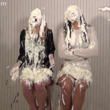 Anglefan: Ava and Arielle can't escape the pies!