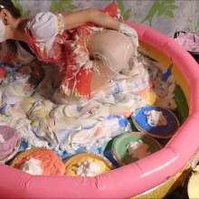 RevSlymsford: Unreleased!  Kaydens Naughty The Clown Wanks In A Messy Pool