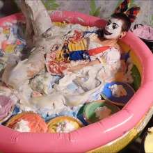 RevSlymsford: Unreleased!  Kaydens Naughty The Clown Wanks In A Messy Pool