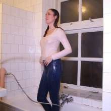 eileenvogel: W401 Eileen and Leila in see-through white tops