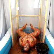 CheekyLuna: Cheekyluna's Gifted White Leotard Meets Gifted Gunge