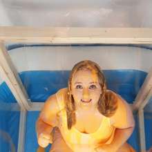 CheekyLuna: Cheekyluna's Gifted White Leotard Meets Gifted Gunge