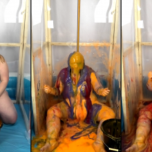CheekyLuna: Cheekyluna's Gifted White Leotard Meets Gifted Gunge