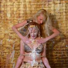 RevSlymsford: Cherry's Tied-up Dungeon Lingerie Pie Punishment