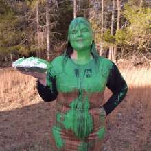JD and Messy Andi: Andi's School Outfit Slimed!