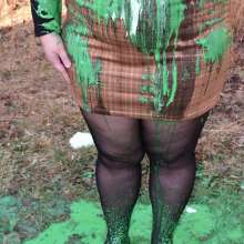 JD and Messy Andi: Andi's School Outfit Slimed!