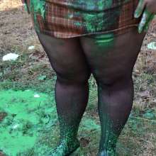 JD and Messy Andi: Andi's School Outfit Slimed!