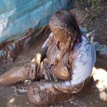 Darkabyss445: Formal Clothes Dare in Mud Gone Wrong