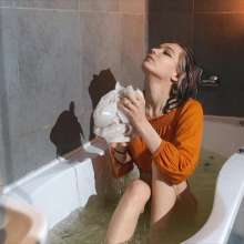 Wet Live Team: Gentle Bathing and Gorgeous Outfit, Wet Undressing