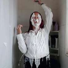 Thefetishgirl: Getting Wet in My White Blouse