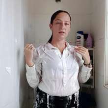Thefetishgirl: Getting Wet in My White Blouse