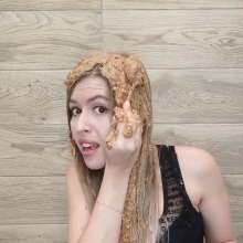 Mia_Mur: Crazy WAM with Crunchy Peanut Butter on My Hair and Face!