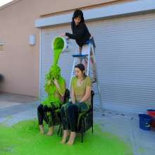 Larzstord: Higher or Lower Slime and Water Trivia : Jackie and Daisy