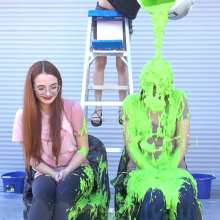 Larzstord: Higher or Lower Slime and Water Trivia : Jackie and Daisy