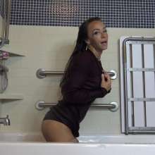 Jayce: Horny and Wet in My Ribbed Turtleneck Dress-stockings!