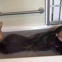 Jayce: Horny and Wet in My Ribbed Turtleneck Dress-stockings!