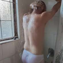 Thefetishgirl: Hotstuff Getting Soaking Wet in All White