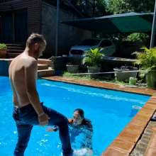 Thefetishgirl: Hotstuff Pushed Me into the Pool