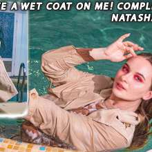 Wet Live Team: I Love a Wet Coat on Me!  Completely Wet Natasha's Outfit
