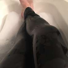 WAMBoss Chris: Wet Jeans and Wet Leather Pants