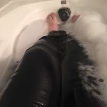 WAMBoss Chris: Wet Jeans and Wet Leather Pants
