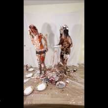 RevSlymsford: Kaydens + Allison: Sisters In A 20 Pie Piefight To Topless