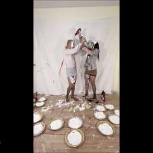 RevSlymsford: Kaydens + Allison: Sisters In A 20 Pie Piefight To Topless