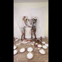 RevSlymsford: Kaydens + Allison: Sisters In A 20 Pie Piefight To Topless