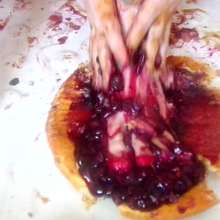 Big_Tits_Gunge: Lauren Topless In Her Sticky and Sweet Foot Fetish Video