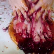 Big_Tits_Gunge: Lauren Topless In Her Sticky and Sweet Foot Fetish Video
