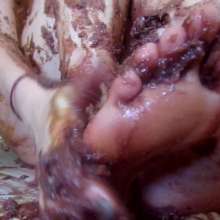 Big_Tits_Gunge: Lauren Topless In Her Sticky and Sweet Foot Fetish Video